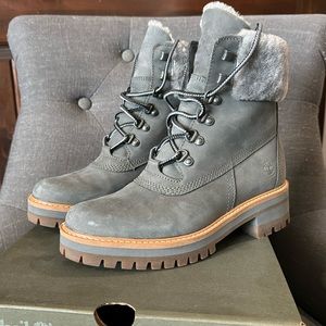 Timberland courmayeur shearling grey boot nubuck 7.5